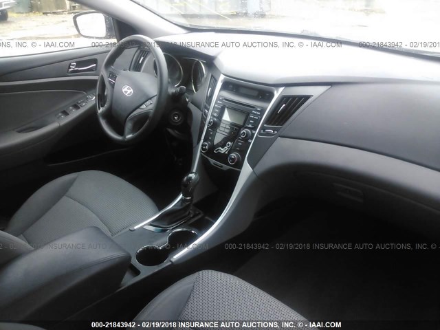 5NPEB4AC3CH432105 - 2012 HYUNDAI SONATA GLS BLACK photo 5