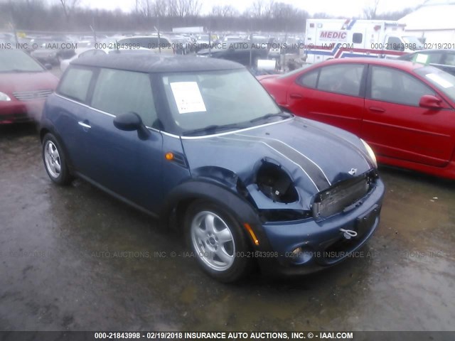 WMWSU3C57BTX97240 - 2011 MINI COOPER Dark Blue photo 1