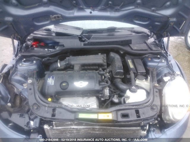 WMWSU3C57BTX97240 - 2011 MINI COOPER Dark Blue photo 10