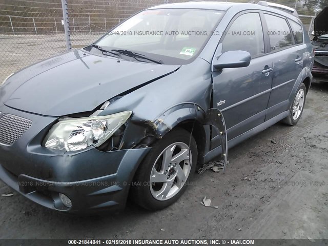 5Y2SL65816Z440959 - 2006 PONTIAC VIBE GRAY photo 6