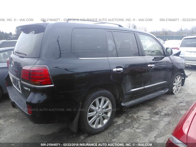 JTJHY00W494025423 - 2009 LEXUS LX 570 BLACK photo 4