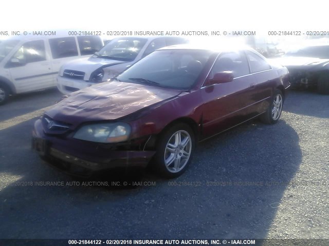 19UYA41663A005097 - 2003 ACURA 3.2CL TYPE-S RED photo 2