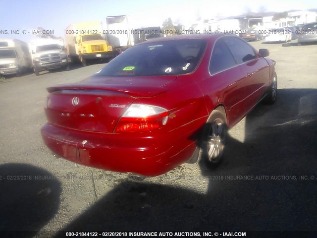 19UYA41663A005097 - 2003 ACURA 3.2CL TYPE-S RED photo 4