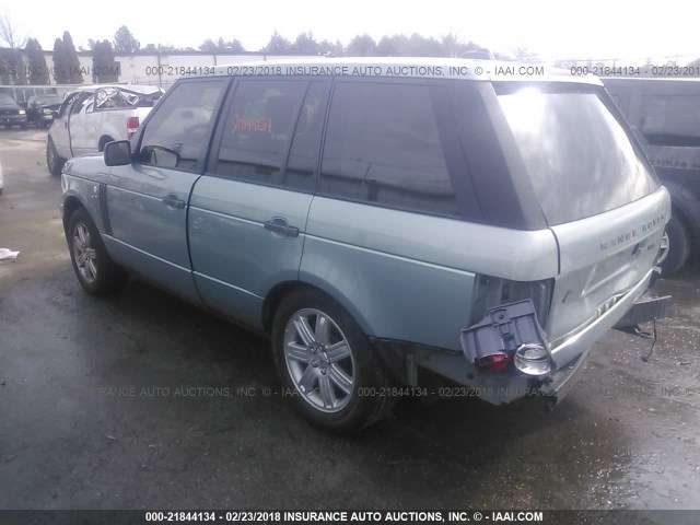 SALMF15458A270938 - 2008 LAND ROVER RANGE ROVER HSE GREEN photo 3