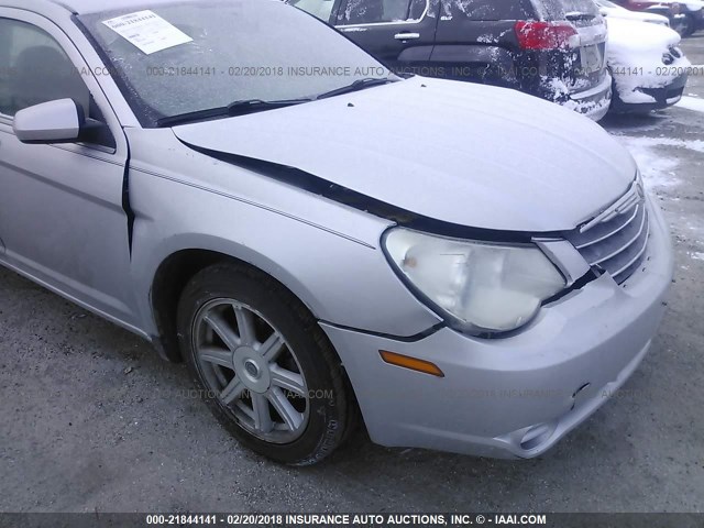 1C3LC56R47N502521 - 2007 CHRYSLER SEBRING TOURING SILVER photo 6