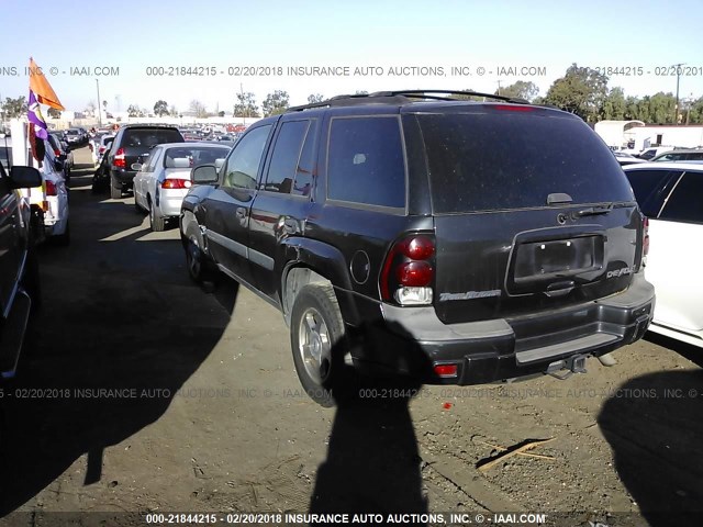 1GNDS13S142286358 - 2004 CHEVROLET TRAILBLAZER LS/LT GRAY photo 3