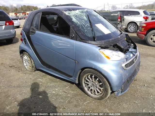 WMEEJ3BA3EK757904 - 2014 SMART FORTWO PURE/PASSION BLUE photo 1