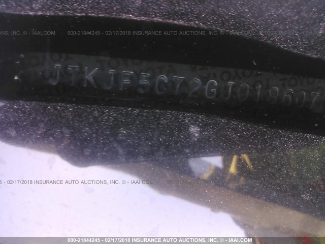 JTKJF5C72GJ019607 - 2016 TOYOTA SCION TC 白色 照片 9