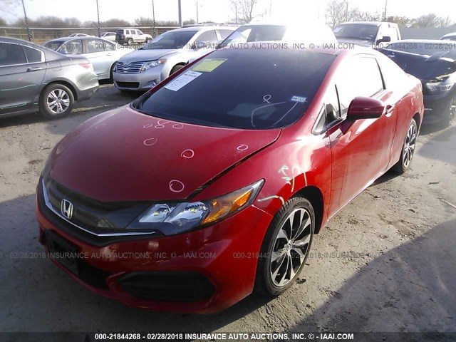 2HGFG3B82FH528879 - 2015 HONDA CIVIC EX RED photo 2