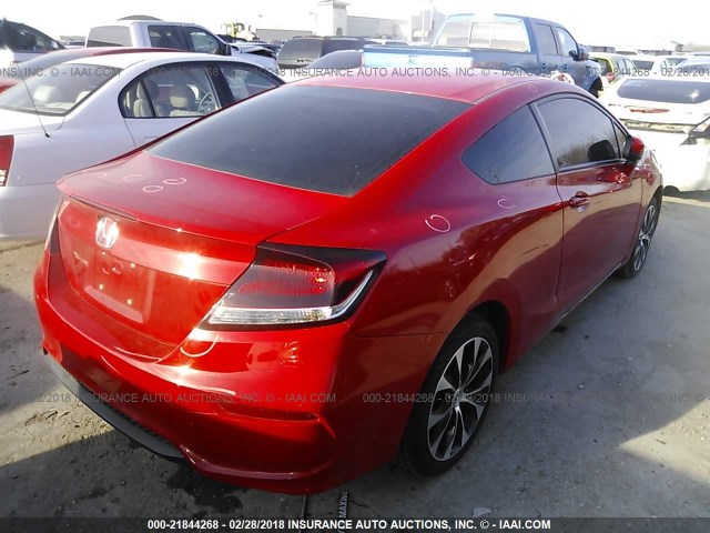 2HGFG3B82FH528879 - 2015 HONDA CIVIC EX RED photo 4