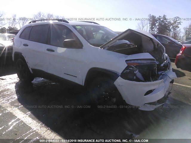 1C4PJLAB2GW369981 - 2016 JEEP CHEROKEE SPORT WHITE photo 1