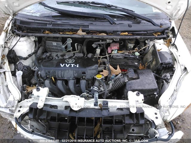 JTDBT903384007396 - 2008 TOYOTA YARIS თეთრი ფოტო 10