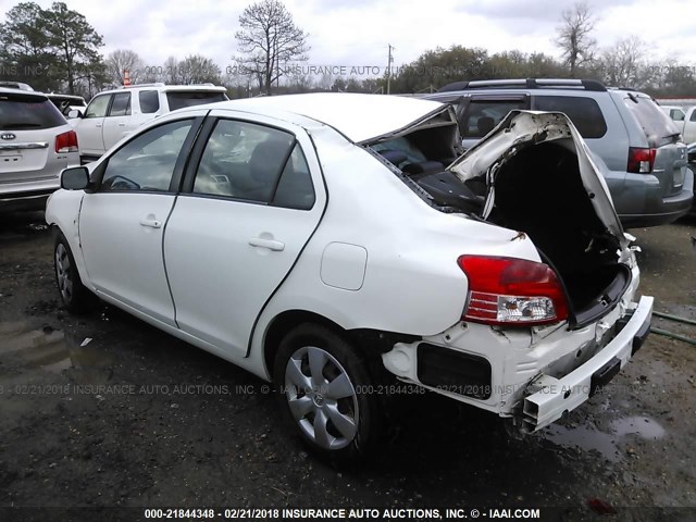JTDBT903384007396 - 2008 TOYOTA YARIS თეთრი ფოტო 3