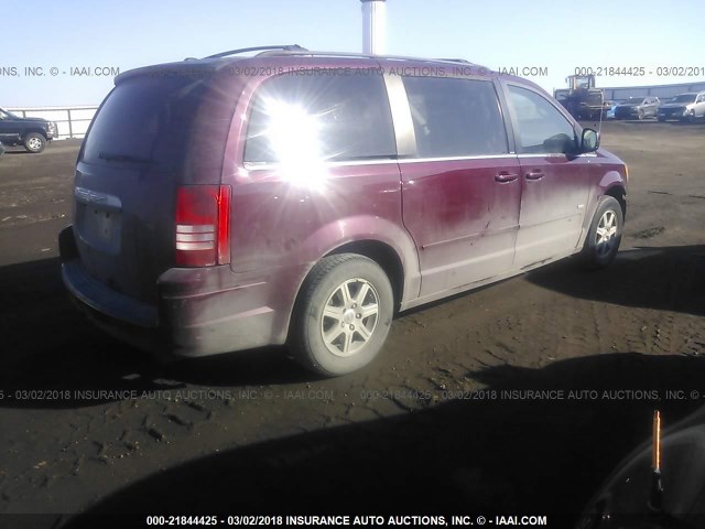 2A8HR54P08R821655 - 2008 CHRYSLER TOWN & COUNTRY TOURING MAROON photo 4
