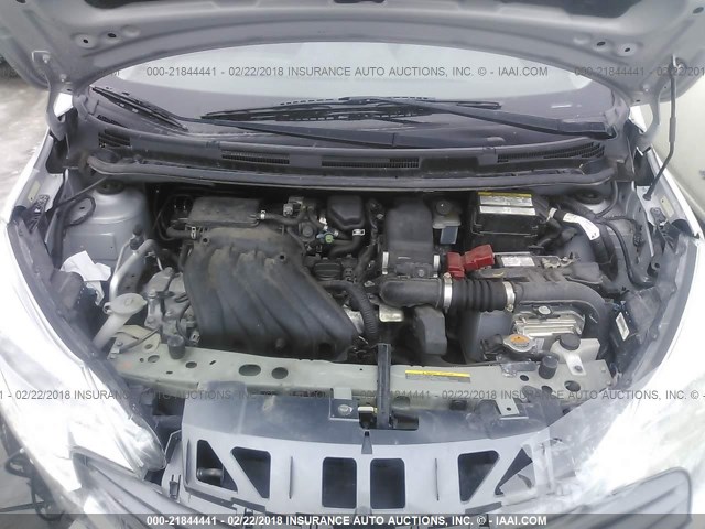 3N1CE2CP7EL354176 - 2014 NISSAN VERSA NOTE S/S PLUS/SV/SL GRAY photo 10