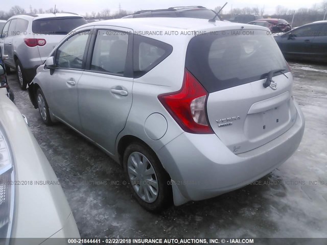 3N1CE2CP7EL354176 - 2014 NISSAN VERSA NOTE S/S PLUS/SV/SL GRAY photo 3