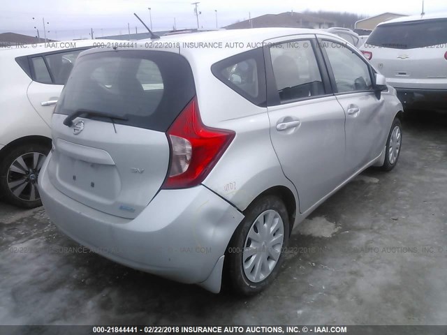 3N1CE2CP7EL354176 - 2014 NISSAN VERSA NOTE S/S PLUS/SV/SL GRAY photo 4