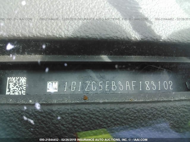 1G1ZC5EB3AF183102 - 2010 CHEVROLET MALIBU 1LT 棕色 照片 9