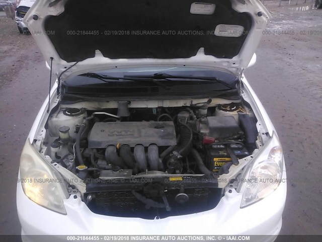 2T1KR32E23C039028 - 2003 TOYOTA COROLLA MATRIX XR WHITE photo 10