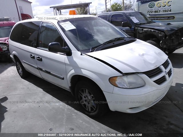 1D4GP24E76B652951 - 2006 DODGE GRAND CARAVAN SE WHITE photo 1