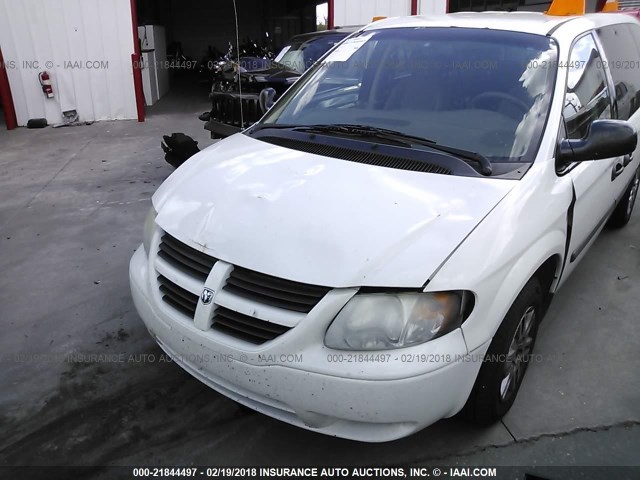 1D4GP24E76B652951 - 2006 DODGE GRAND CARAVAN SE WHITE photo 6