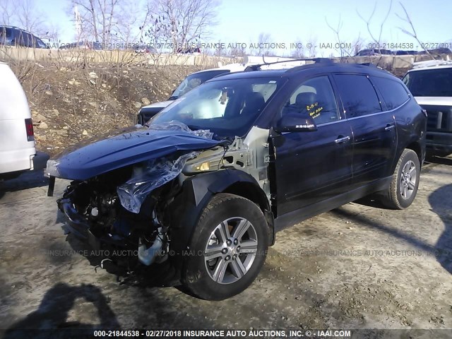 1GNKVHKD9HJ104590 - 2017 CHEVROLET TRAVERSE LT BLACK photo 2