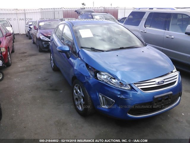 3FADP4CJ0BM109332 - 2011 FORD FIESTA SEL BLUE photo 1