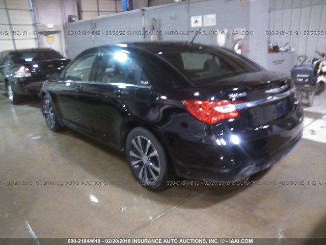 1C3CCBBG9CN306202 - 2012 CHRYSLER 200 TOURING BLACK photo 3