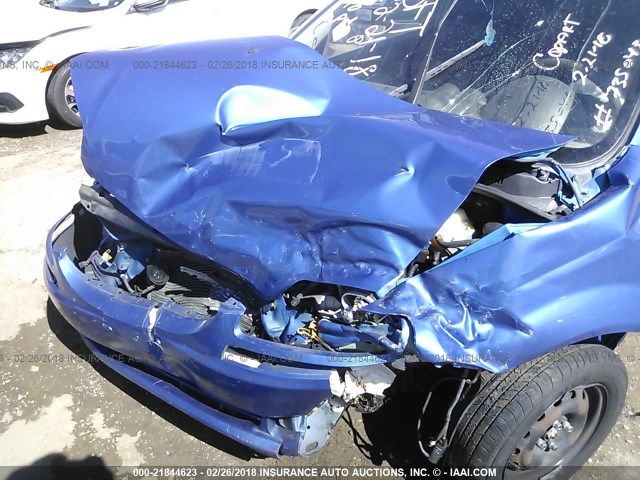 KL1TD66617B735043 - 2007 CHEVROLET AVEO LS BLUE photo 6