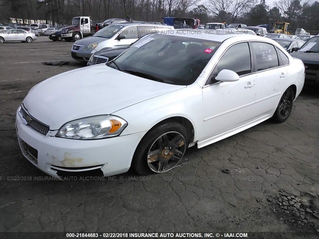 2G1WB5E33E1136941 - 2014 CHEVROLET IMPALA LIMITED LT WHITE photo 2