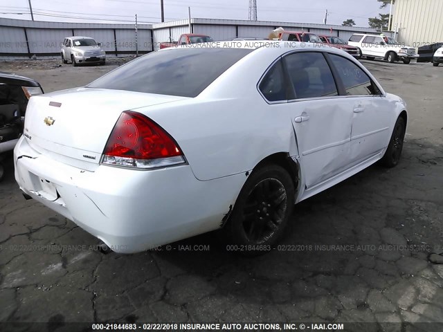 2G1WB5E33E1136941 - 2014 CHEVROLET IMPALA LIMITED LT WHITE photo 4