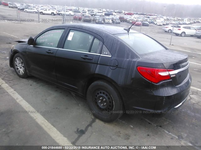 1C3CCBAB2EN125158 - 2014 CHRYSLER 200 LX BLACK photo 3