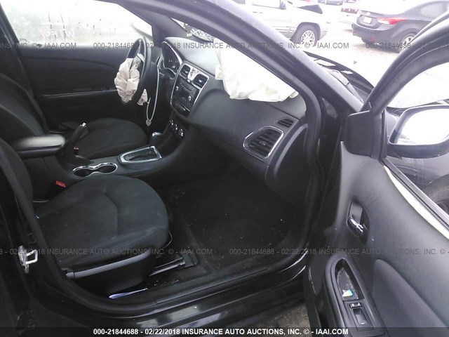 1C3CCBAB2EN125158 - 2014 CHRYSLER 200 LX BLACK photo 5