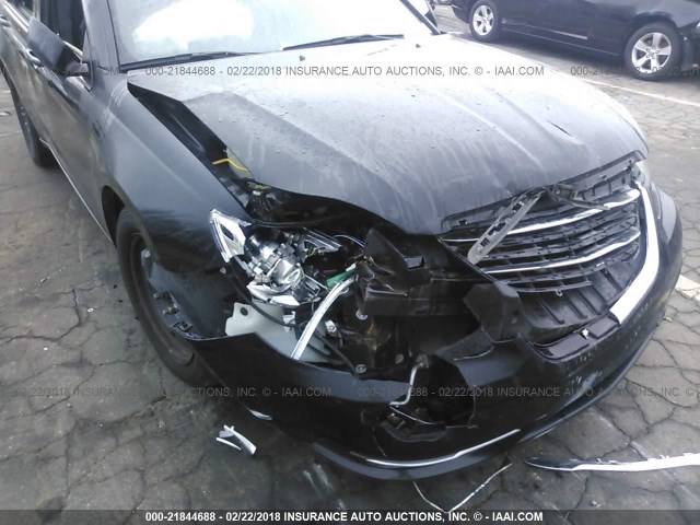 1C3CCBAB2EN125158 - 2014 CHRYSLER 200 LX BLACK photo 6