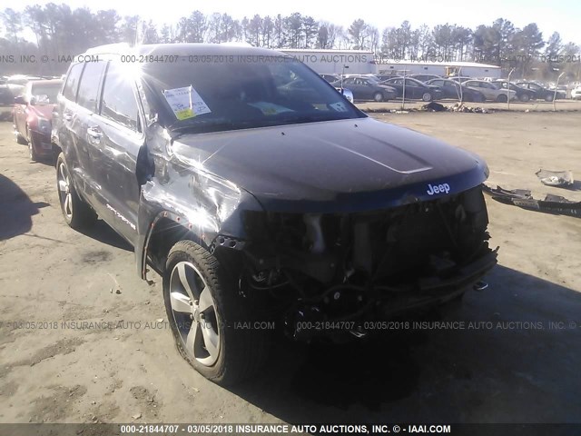 1C4RJFCT3EC105554 - 2014 JEEP GRAND CHEROKEE OVERLAND BLACK photo 6