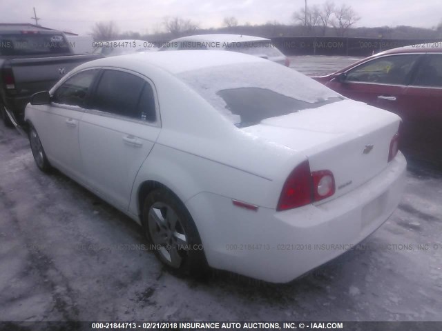 1G1ZA5EU1CF359834 - 2012 CHEVROLET MALIBU LS 白色 照片 3