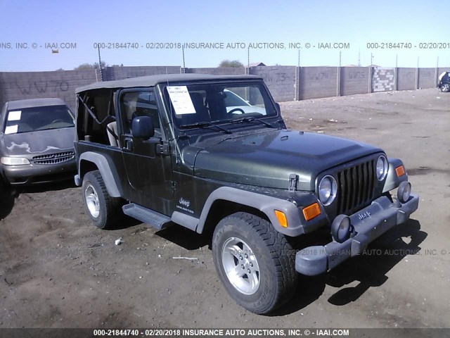 1J4FA44SX6P759016 - 2006 JEEP WRANGLER / TJ UNLIMITED GREEN photo 1