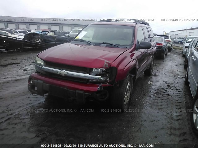 1GNET16S136140014 - 2003 CHEVROLET TRAILBLAZER EXT BURGUNDY photo 2