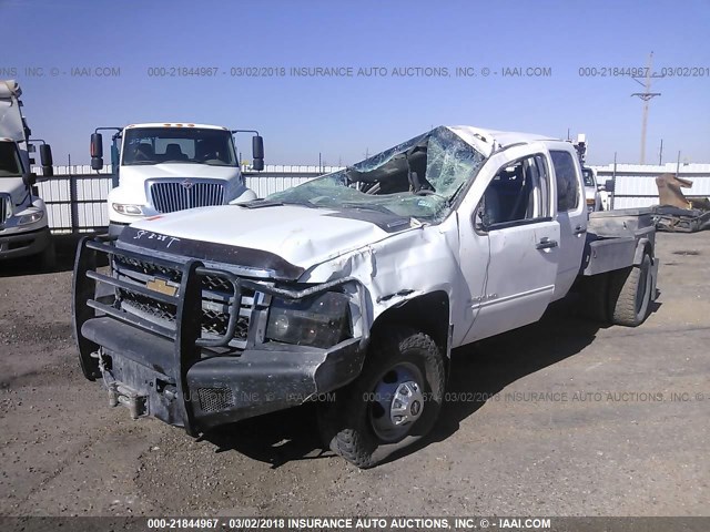 1GC4K0C81DF207836 - 2013 CHEVROLET SILVERADO K3500 LT WHITE photo 2