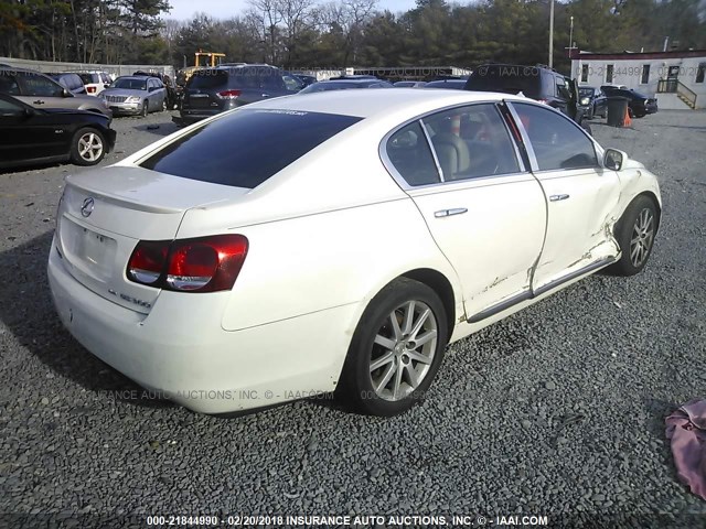 JTHCH96S060011378 - 2006 LEXUS GS GENERATION 200 300 WHITE photo 4