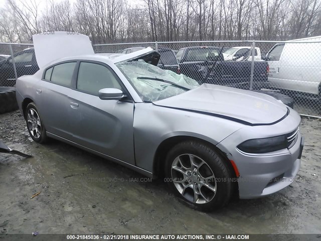 2C3CDXFG5FH891572 - 2015 DODGE CHARGER SE GRAY photo 1