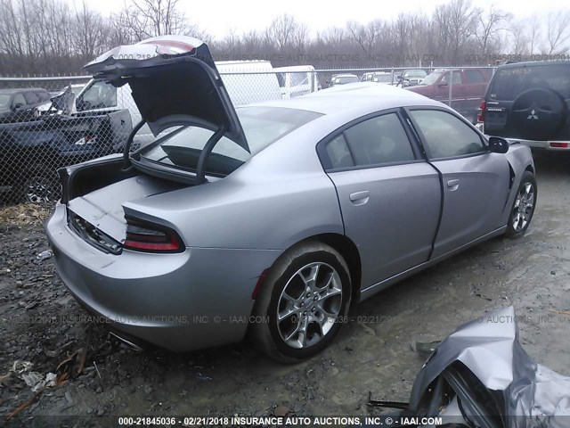 2C3CDXFG5FH891572 - 2015 DODGE CHARGER SE GRAY photo 4