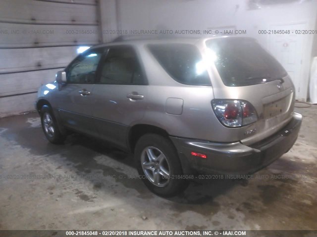 JTJHF10U220291367 - 2002 LEXUS RX 300 TAN photo 3