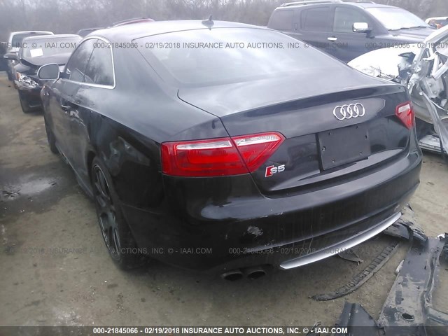 WAURV78T89A027466 - 2009 AUDI S5 QUATTRO BLACK photo 3