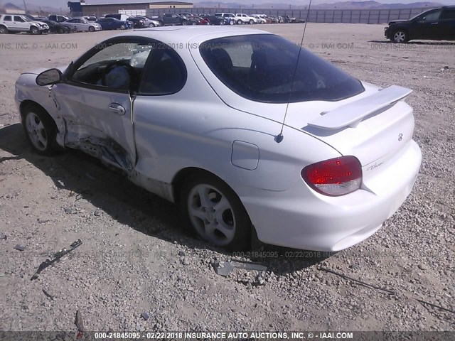 KMHJG25FX1U235276 - 2001 HYUNDAI TIBURON WHITE photo 3