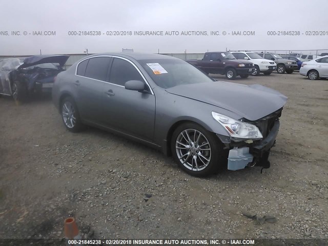 JNKBV61E58M222625 - 2008 INFINITI G35 SILVER photo 1