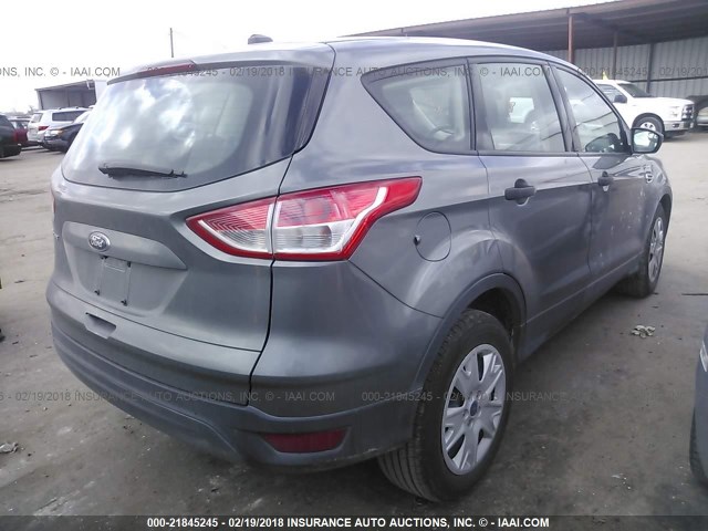 1FMCU0F73EUB97666 - 2014 FORD ESCAPE S GRAY photo 4