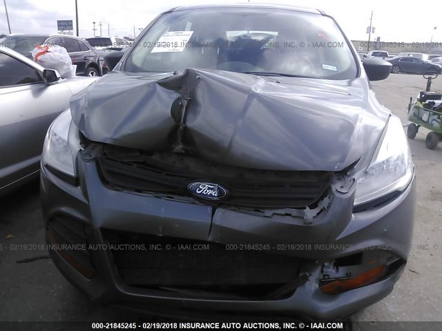 1FMCU0F73EUB97666 - 2014 FORD ESCAPE S GRAY photo 6