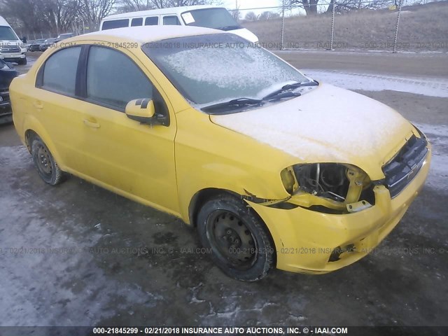 KL1TD5DE7BB126634 - 2011 CHEVROLET AVEO LS/LT 黄色 照片 1