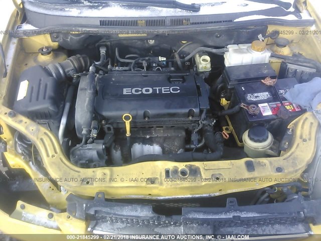 KL1TD5DE7BB126634 - 2011 CHEVROLET AVEO LS/LT 黄色 照片 10